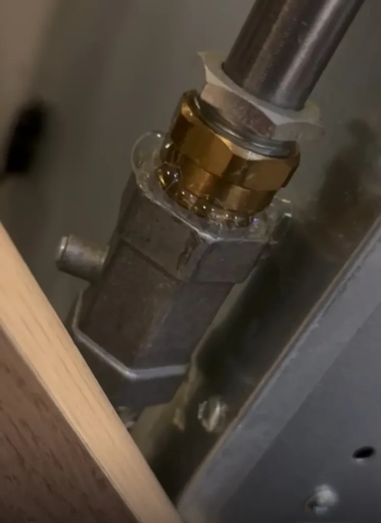 a gas leak i found and repaired on a oven in grangetown, cardiff