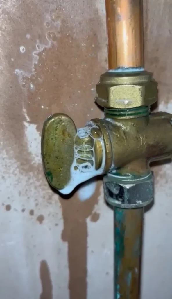 a gas leak on a gas hob i found whist undertaking some work in grangetown, cardiff